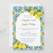 Hochzeit von Lemon Einladung (Vorderseite)