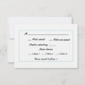 Hochzeit von Leuchtturm RSVP Karte (Rückseite)