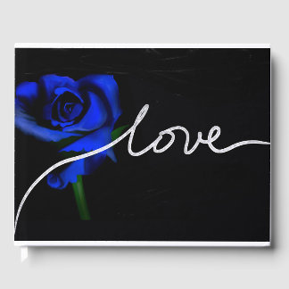 Hochzeit von Liebe Blue und Navy Gästebuch