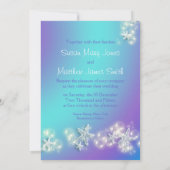 Hochzeit von lila Seestern Einladung (Rückseite)