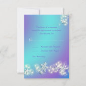 Hochzeit von lila Seestern RSVP Karte (Rückseite)