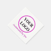 Hochzeit von Logos Serviette (Ecke)