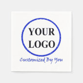 Hochzeit von Logos Serviette (Vorderseite)