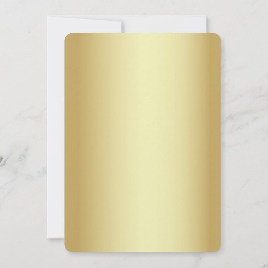 Hochzeit von Luxury Navy Gold Monogram Einladung (Rückseite)