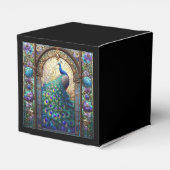 Hochzeit von Luxus: Pfauengefestigte Glass-Gustens Geschenkschachtel (Rückseite)