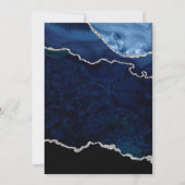 Hochzeit von Marine und Silver Agate Save The Date (Rückseite)