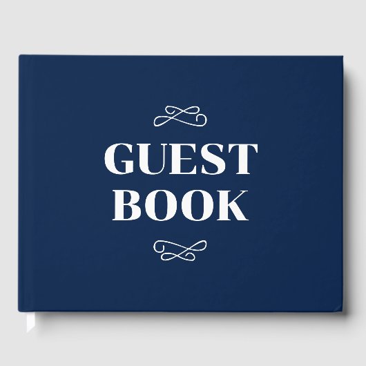 Hochzeit von Marine und White Blüh Gästebuch (Vorderseite)