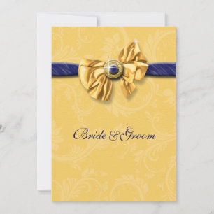 Hochzeit von Marineblau Einladung