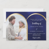 Hochzeit von Marinebussen aus Foto Einladung (Vorderseite)