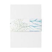 Hochzeit von Meeresalgen Einladungsbanderole (Rückseitenbeispiel)