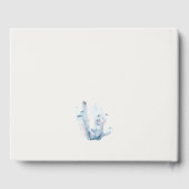 Hochzeit von Meeresalgen mit Unterwasser-Seepferd Gästebuch (Rückseite)