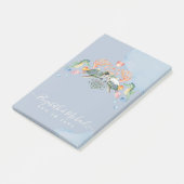 Hochzeit von Meeresschildkröten mit Braut und Bode Post-it Klebezettel (angewinkelt)