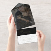 Hochzeit von Minimalistischem Foto All-in-One-Einladung (Abreißstreifen)