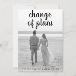 Hochzeit von Minimalistischem Foto für das Handwri Ankündigung