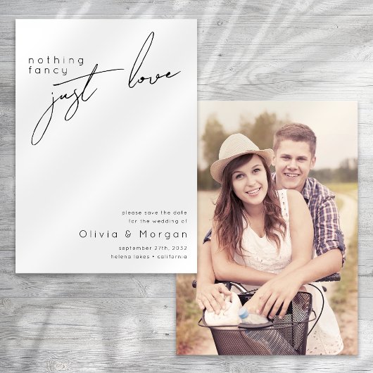 Hochzeit von Minimalistischem Foto Save The Date