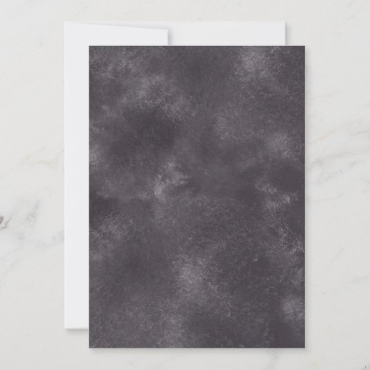 Hochzeit von Minimalistischen Aquarellfarben Einladung (Rückseite)