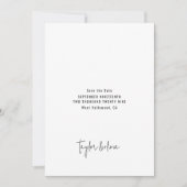 Hochzeit von Minimalistischen Fotos Save The Date (Vorderseite)