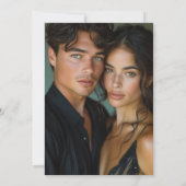 Hochzeit von Minimalistischen Fotos Save The Date (Rückseite)