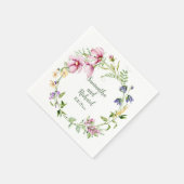 Hochzeit von Minimalistischen Wasserfarben Serviette (Ecke)