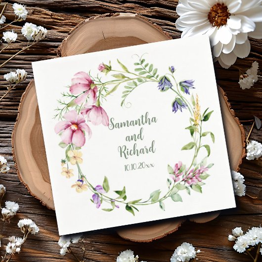 Hochzeit von Minimalistischen Wasserfarben Serviette