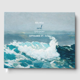 Hochzeit von Monogram, Wasserfarbe Gästebuch