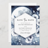 Hochzeit von Moonlit Save The Date (Vorne/Hinten)