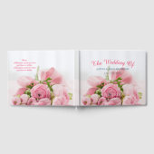 Hochzeit von, Namen und Datum, Blume oder Foto Gästebuch (Voll)