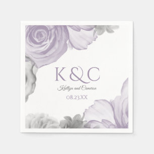 Hochzeit von Napkins   Aquarellbraut (Lavender) Serviette