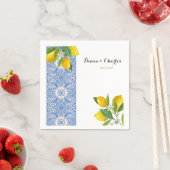 Hochzeit von Napkins italienische Fliesen mit Lemo Serviette (Beispiel)