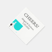 Hochzeit von Napkins Serviette (Ecke)