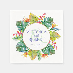 Hochzeit von Napkins Tropenfarben Serviette