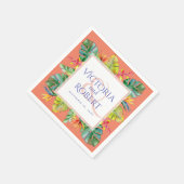 Hochzeit von Napkins | Tropenfarben Serviette (Ecke)