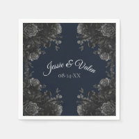 Hochzeit von Navy Blue Black Rose