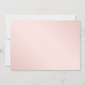 Hochzeit von Navy Blue Blush Pink Floral Save the  Date (Rückseite)