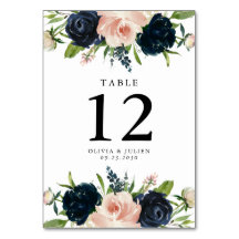 Hochzeit von Navy Blue & Blush Rose