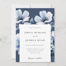 Hochzeit von Navy Blue Floral