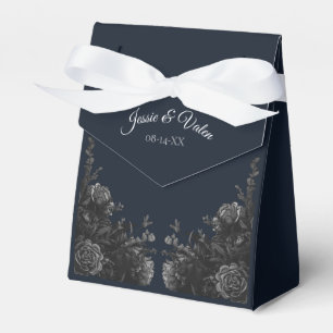 Hochzeit von Navy Blue Floral Geschenkschachtel