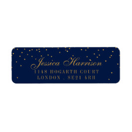 Hochzeit von Navy Blue & Glam Gold Confetti