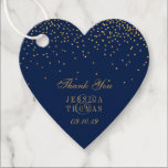 Hochzeit von Navy Blue & Glam Gold Confetti Geschenkanhänger<br><div class="desc">Feiern Sie stilvoll mit diesen trendigen Favoriten-Tags. Fügen Sie einfach Ihre eigene benutzerdefinierte Formulierung mit dem Abschnitt "Passen Sie diese Vorlage an" hinzu. Diese Lieblingsmarken sind ideal für Hochzeiten,  Brautpartys,  Babyduschen,  etc.</div>