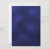 Hochzeit von Navy-Blue-Glitzer Einladung (Rückseite)