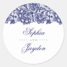 Hochzeit von Navy Blue Lace