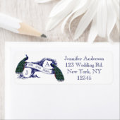 Hochzeit von Navy Blue Peacock (Insitu)