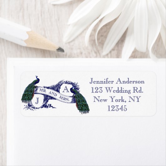 Hochzeit von Navy Blue Peacock (Insitu)