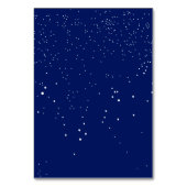 Hochzeit von Navy Blue und Coral Blume | PLATZKART Tischnummer (Rückseite)