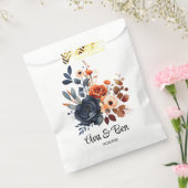 Hochzeit von Navy Blue und Orange Peony Geschenktütchen (Versiegelt)