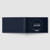 Hochzeit von Navy Blue und Silver Foil Gästebuch (Voll)