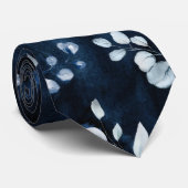 Hochzeit von Navy & Dusty Blue Eukalyptus Greeneri Krawatte (Gerollt)