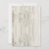 Hochzeit von Navy Nautical Anchor Rustic Beach Einladung (Rückseite)