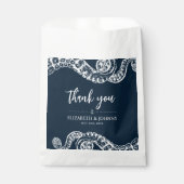 Hochzeit von Navy-Oktopus Geschenktütchen (Vorderseite)