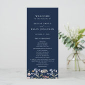 Hochzeit von Navy Spring Wildblume Meadow Garden Programm (Stehend Vorderseite)